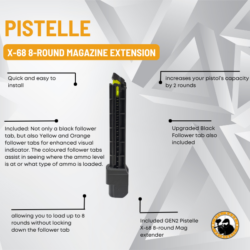 pistelle x-68 8-round magazine extension