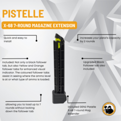 pistelle x-68 7-round magazine extension