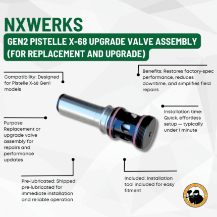 nxwerks gen2 pistelle x-68 upgrade valve assembly (for replacement and upgrade)