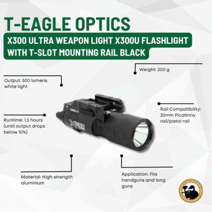 t-eagle optics x300 ultra weapon light x300u flashlight with t-slot mounting rail black