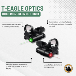 t-eagle optics hd101 red/green dot sight