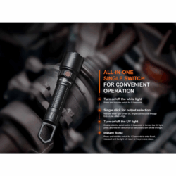 fenix wf25rm rechargeable work flashlight with charging dock 3000 lumen