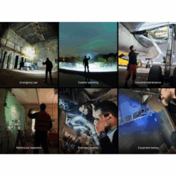 fenix wf25rm rechargeable work flashlight with charging dock 3000 lumen