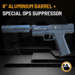 aluminium max power 50+ joules pistelle x-68 barrel and suppressor combo kit (8"+cover)