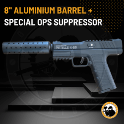 aluminium max power 50+ joules pistelle x-68 barrel and suppressor combo kit (8"+cover)