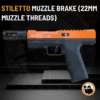 stiletto muzzle brake (22mm muzzle threads)