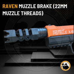 raven muzzle brake (22mm muzzle threads)