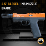aluminium max power 50+ joules pistelle x-68 barrel and suppressor combo kit (4.5"+m4 muzzle)