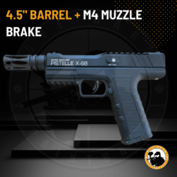aluminium max power 50+ joules pistelle x-68 barrel and suppressor combo kit (4.5"+m4 muzzle)
