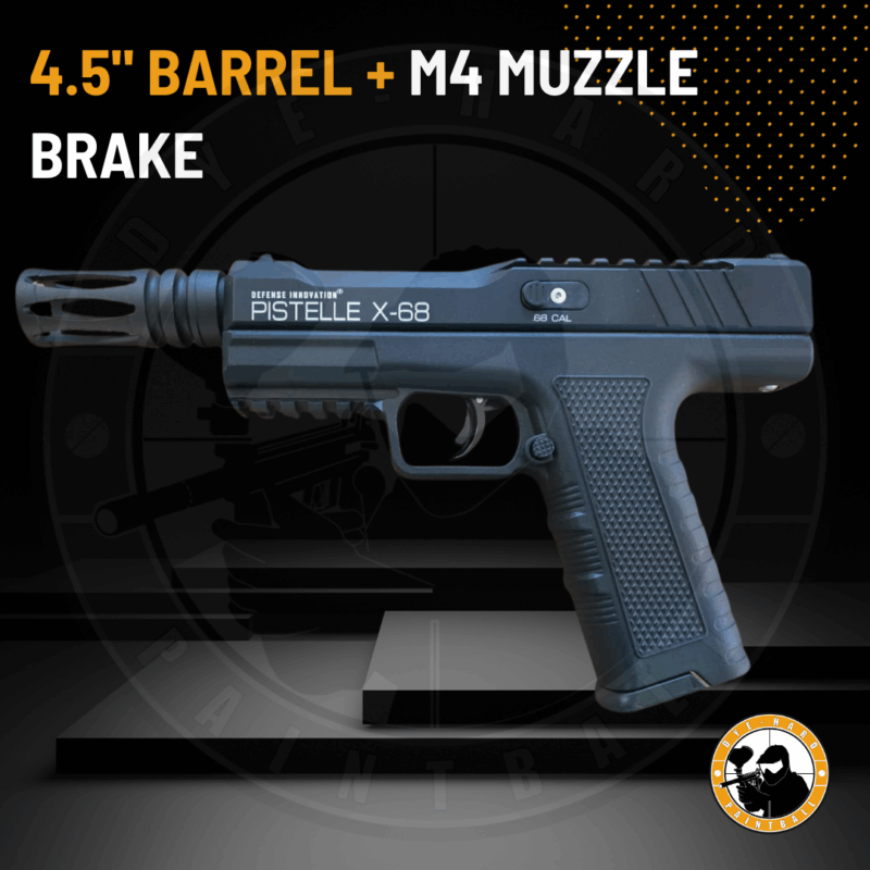 aluminium max power 50+ joules pistelle x-68 barrel and suppressor combo kit (4.5"+m4 muzzle)