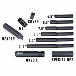 nxwerks pistelle aluminium max power 50+ joules pistelle x-68 barrel and suppressor combo kit (8"+cover)