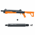 umarex defender package hdx 36-40 joules tx 68 home defense pump action launcher (0.68 cal)