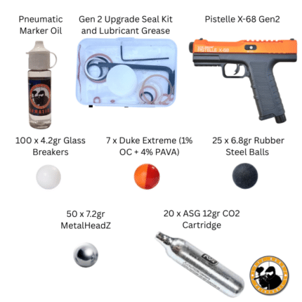 nxwerks pistelle x-68 gen2 (defend package) orange