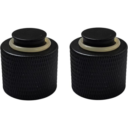 paintball tank valve regulator thread protector cap made of aluminum