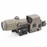 t-eagle high quality specprecisoin 558 red dot holographic sight with g33 3x magnifier sight scope factory fde combo mil spec markings