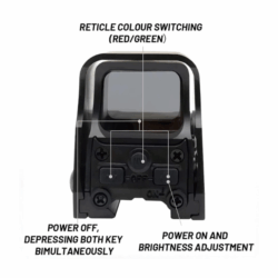 t-eagle optics 552 red green dot holographic reflex sight scope tactical hunting with 20mm rail black
