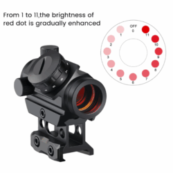 t-eagle optics 102t red dot sight with high mount rail