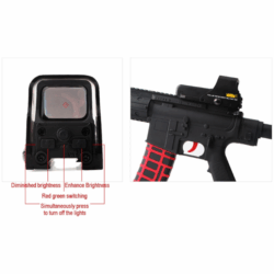 t-eagle optics 552 red green dot holographic reflex sight scope tactical hunting with 20mm rail black