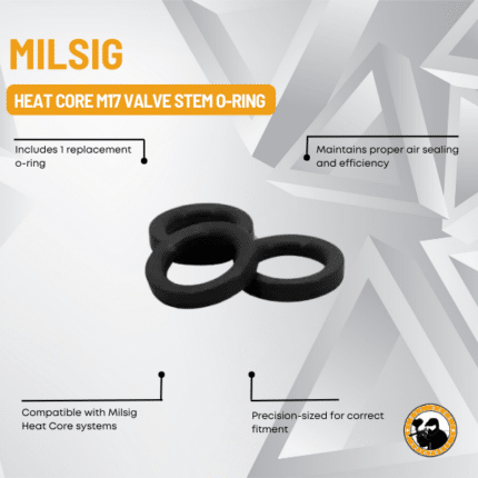 milsig heat core m17 valve stem o-ring pack (pack of 3)