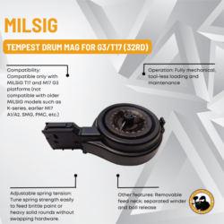 milsig tempest drum mag for g3/t17 (32rd)