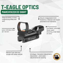 t-eagle optics march1x22x33 sight
