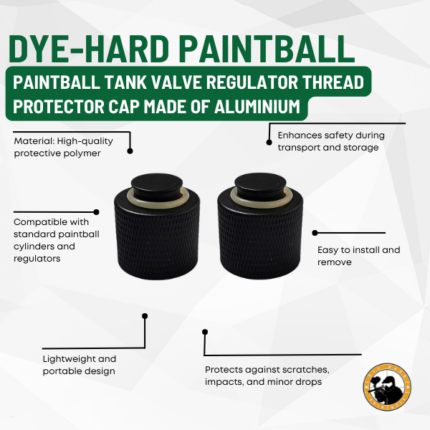paintball tank valve regulator thread protector cap made of aluminium