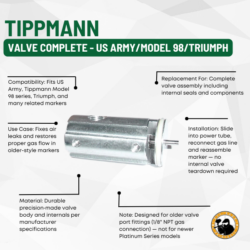 tippmann valve complete - us army/model 98/triumph