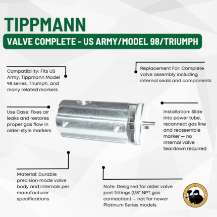 tippmann valve complete - us army/model 98/triumph