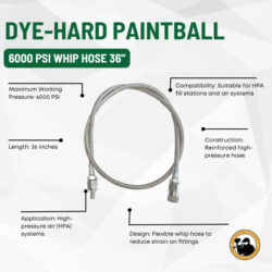 6000 psi whip hose 36"