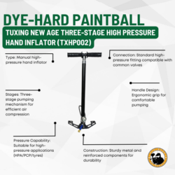 tuxing new age three-stage high pressure hand inflator (txhp002)