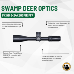 swamp deer optics fx hd 6-24x50sfir ffp
