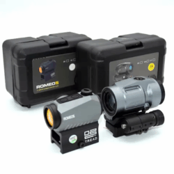 t-eagle optics sig sauer romeo 5 / juliet 3 red dot sight / magnifier kit 1x 2 moa dot reticle with 3x 24mm magnifier powercam quick-release mount black (copy)
