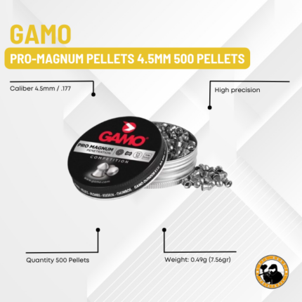 gamo pro-magnum pellets 4.5mm 500 pellets 10 pack