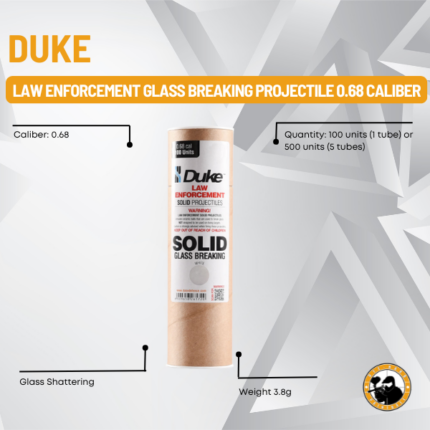 duke law enforcement glass breaking projectile 0.68 caliber