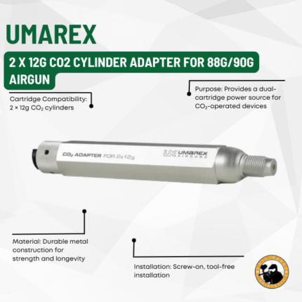 umarex 2 x 12g co2 cylinder adapter for 88g/90g airgun