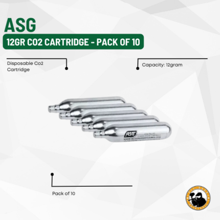 asg 12gr co2 cartridge - pack of 10