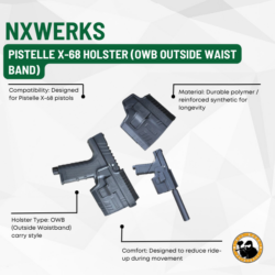 pistelle x-68 holster (owb outside waist band)