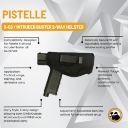 pistelle x-68 / intruder buster 2-way holster