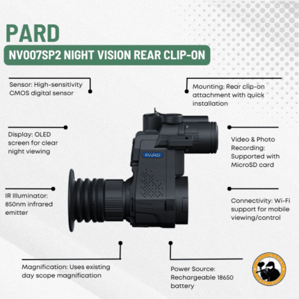pard nv007sp2 night vision rear clip-on
