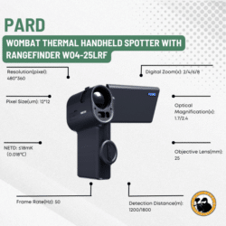 pard wombat thermal handheld spotter with rangefinder wo4-25lrf
