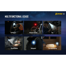 speras u1 multi-function clip light