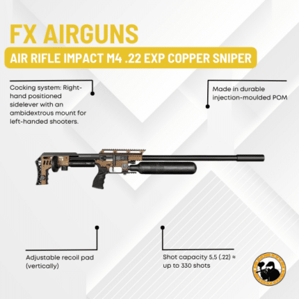 fx airguns air rifle impact m4 .22 exp copper sniper