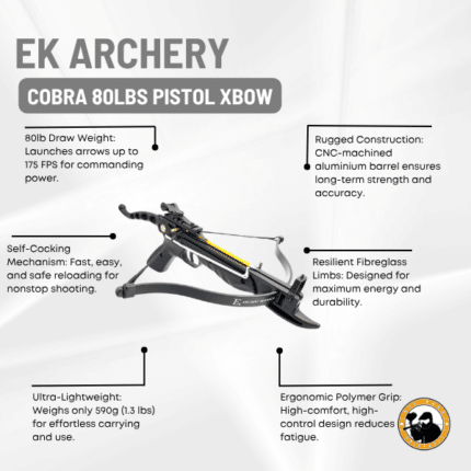 ek archery cobra 80lbs pistol xbow