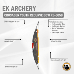 ek archery crusader youth recurve bow re-005b