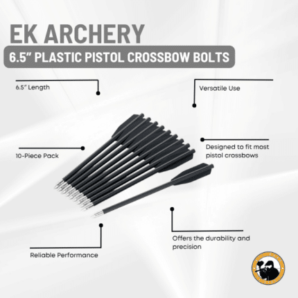 ek archery 6.5″ plastic pistol crossbow bolts