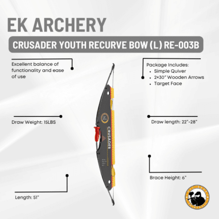 ek archery crusader youth recurve bow (l) re-003b
