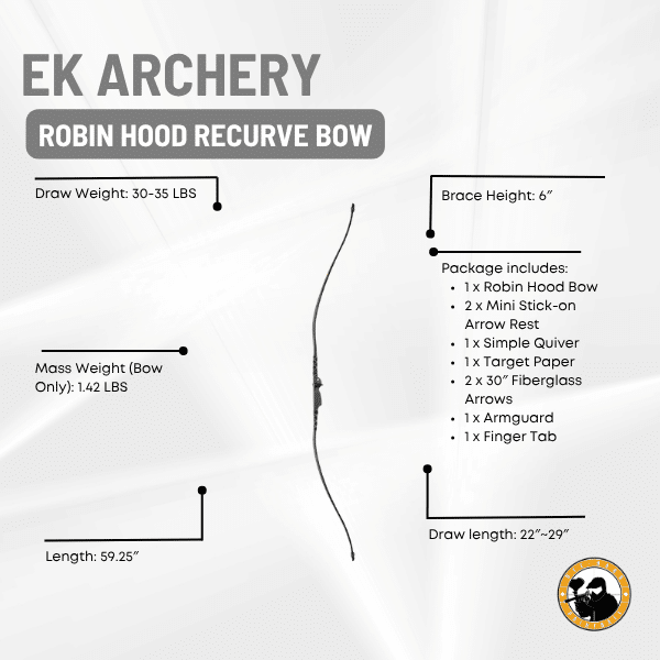 ek archery robin hood recurve bow