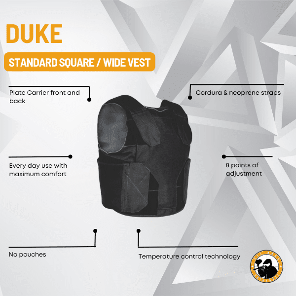 duke standard square / wide vest