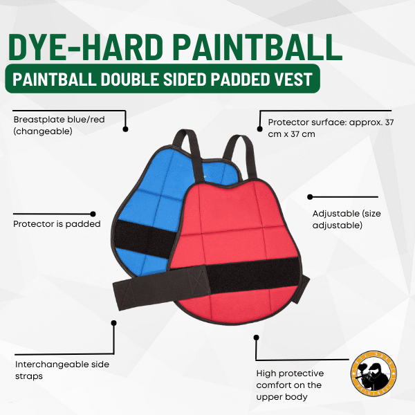 paintball double sided padded vest
