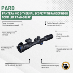 pard pantera 480 q thermal scope with rangefinder 50mm lrf pa4q-50lrf
